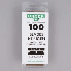 Unger® Unger SRB30 1 1/2" Stainless Steel Replacement Blades - 100/Pack 13 Unger® Unger SRB30 1 1/2" Stainless Steel Replacement Blades - 100/Pack -Rubbermaid shop 1035473