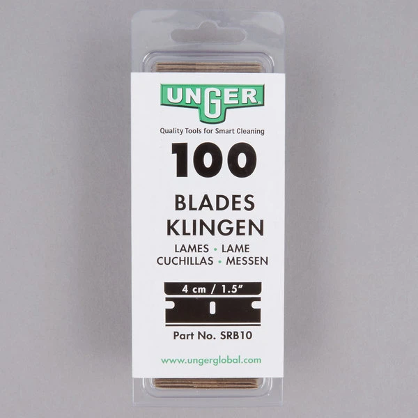 Unger® Unger SRB30 1 1/2" Stainless Steel Replacement Blades - 100/Pack 8 Unger® Unger SRB30 1 1/2" Stainless Steel Replacement Blades - 100/Pack - Image 6