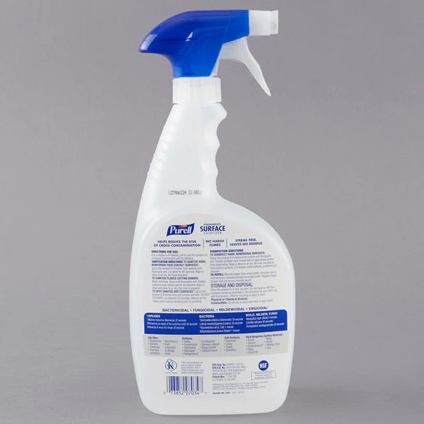 PURELL® Purell 3341-03 1 Qt. / 32 Oz. Fragrance Free Foodservice Surface Sanitizer - 3/Case 5 PURELL® Purell 3341-03 1 Qt. / 32 Oz. Fragrance Free Foodservice Surface Sanitizer - 3/Case - Image 3
