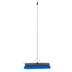 Carlisle 3621961814 Sweep Complete 18" Push Broom With Blue Unflagged Bristles And 60" Handle With Squeegee -Rubbermaid shop 1122685