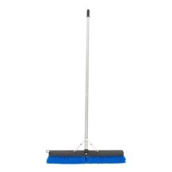 Carlisle 3621962414 Sweep Complete 24" Push Broom With Blue Unflagged Bristles And 60" Handle With Squeegee -Rubbermaid shop 1122803