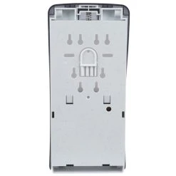 San Jamar SH900TBK Rely Pearl Black Hybrid Touchless Soap, Sanitizer, And Lotion Dispenser - 5 1/2" X 4" X 12" -Rubbermaid shop 1394958