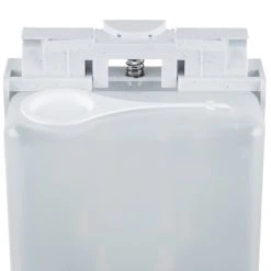 San Jamar SH900TBL Rely Arctic Blue Hybrid Touchless Soap, Sanitizer, And Lotion Dispenser - 5 1/2" X 4" X 12" -Rubbermaid shop 1394969