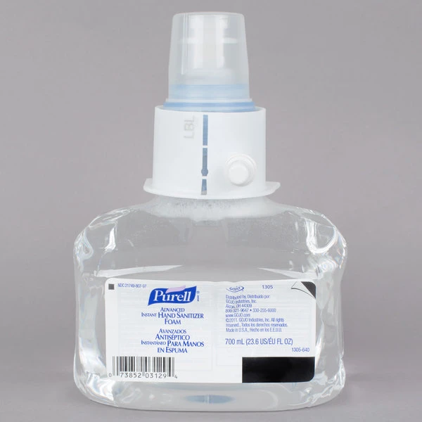 Purell® 1305-03 LTX Advanced 700 ML Foaming Instant Hand Sanitizer - 3/Case 4 Purell® 1305-03 LTX Advanced 700 ML Foaming Instant Hand Sanitizer - 3/Case - Image 2