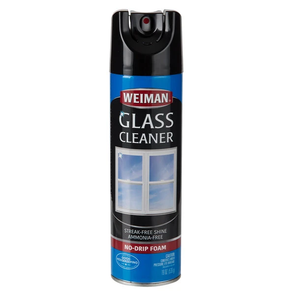 Weiman W10 19 Oz. Foaming Aerosol Glass Cleaner - 6/Case 4 Weiman W10 19 Oz. Foaming Aerosol Glass Cleaner - 6/Case - Image 2