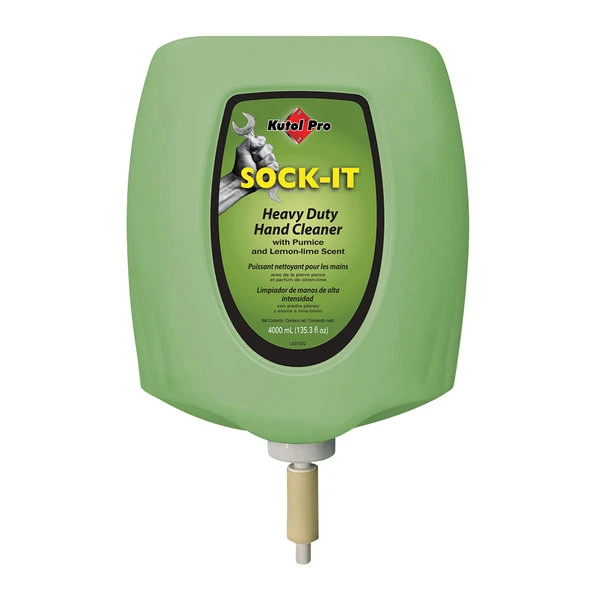 Kutol Pro 1668 Sock-It Lemon Lime Scented Heavy-Duty Hand Cleaner With Pumice 4000 ML Cartridge For Kutol DuraView Dispenser - 2/Case 3 Kutol Pro 1668 Sock-It Lemon Lime Scented Heavy-Duty Hand Cleaner With Pumice 4000 ML Cartridge For Kutol DuraView Dispenser - 2/Case