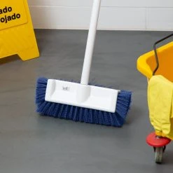 Carlisle 40422EC14 Sparta Spectrum 10" Hi-Lo Blue Floor Scrub Brush With End Bristles 7 Carlisle 40422EC14 Sparta Spectrum 10" Hi-Lo Blue Floor Scrub Brush With End Bristles -Rubbermaid shop 1766706