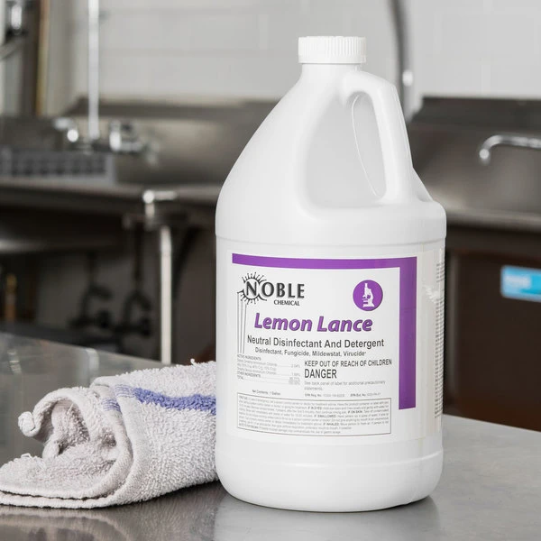 Noble Chemical Lemon Lance 1 Gallon / 128 Oz. Disinfectant & Detergent Cleaner 3 Noble Chemical Lemon Lance 1 Gallon / 128 Oz. Disinfectant & Detergent Cleaner