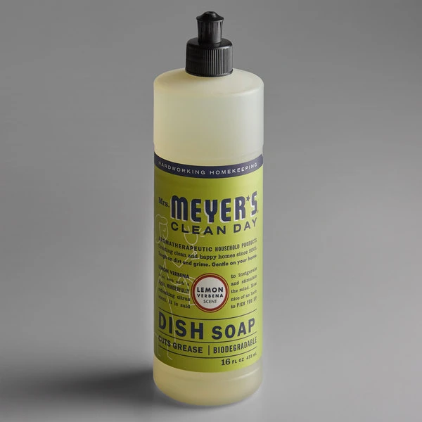 Mrs. Meyer's® Mrs. Meyer's Clean Day 347635 16 Oz. Lemon Verbena Scented Dish Soap - 6/Case 4 Mrs. Meyer's® Mrs. Meyer's Clean Day 347635 16 Oz. Lemon Verbena Scented Dish Soap - 6/Case - Image 2