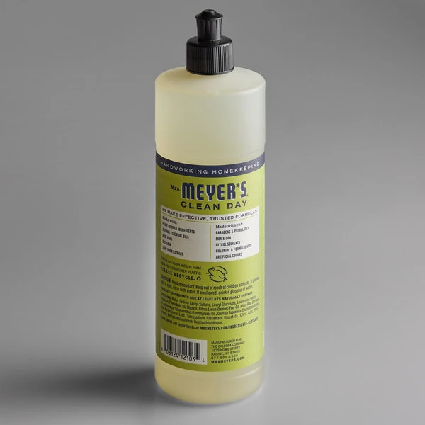 Mrs. Meyer's® Mrs. Meyer's Clean Day 347635 16 Oz. Lemon Verbena Scented Dish Soap - 6/Case 5 Mrs. Meyer's® Mrs. Meyer's Clean Day 347635 16 Oz. Lemon Verbena Scented Dish Soap - 6/Case - Image 3