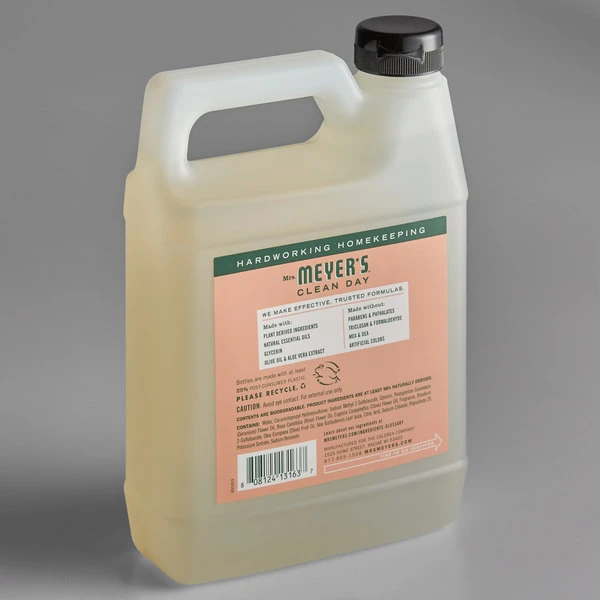 Mrs. Meyer's® Mrs. Meyer's Clean Day 651341 33 Oz. Geranium Scented Hand Soap Refill - 6/Case 5 Mrs. Meyer's® Mrs. Meyer's Clean Day 651341 33 Oz. Geranium Scented Hand Soap Refill - 6/Case - Image 3