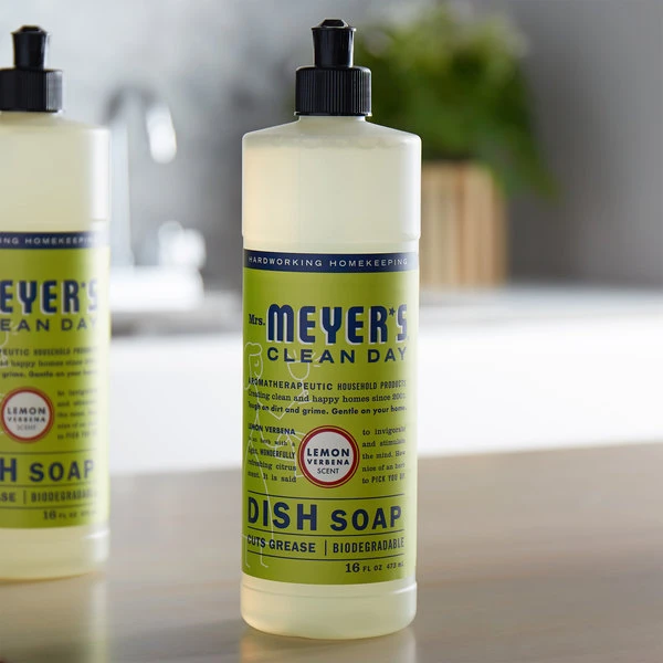 Mrs. Meyer's® Mrs. Meyer's Clean Day 347635 16 Oz. Lemon Verbena Scented Dish Soap - 6/Case 3 Mrs. Meyer's® Mrs. Meyer's Clean Day 347635 16 Oz. Lemon Verbena Scented Dish Soap - 6/Case