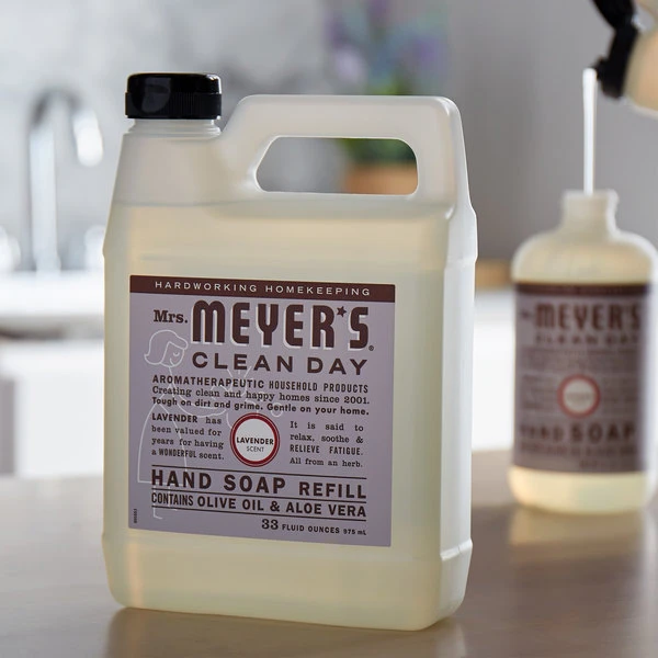 Mrs. Meyer's® Mrs. Meyer's Clean Day 651318 33 Oz. Lavender Scented Hand Soap Refill - 6/Case 3 Mrs. Meyer's® Mrs. Meyer's Clean Day 651318 33 Oz. Lavender Scented Hand Soap Refill - 6/Case