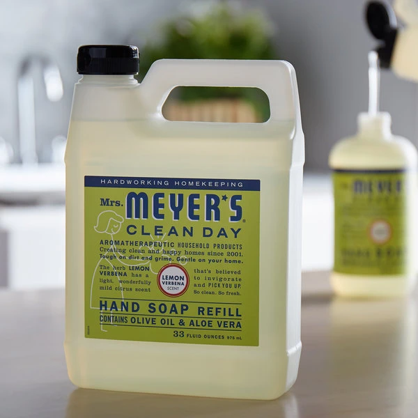 Mrs. Meyer's® Mrs. Meyer's Clean Day 651327 33 Oz. Lemon Verbena Scented Hand Soap Refill - 6/Case 3 Mrs. Meyer's® Mrs. Meyer's Clean Day 651327 33 Oz. Lemon Verbena Scented Hand Soap Refill - 6/Case