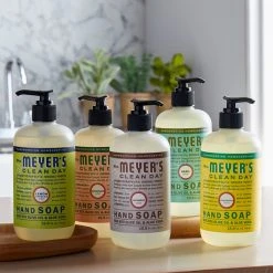 Mrs. Meyer's® Mrs. Meyer's Clean Day 651344 12.5 Oz. Basil Scented Hand Soap With Pump - 6/Case -Rubbermaid shop 1834843
