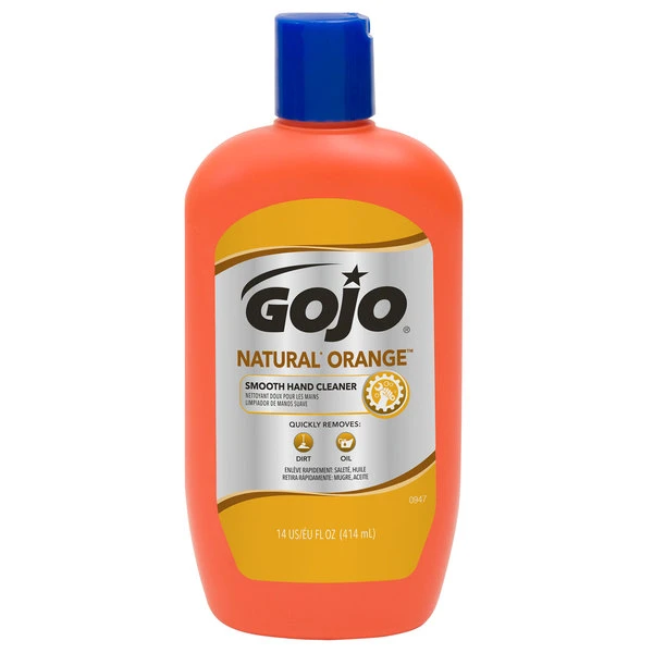 GOJO® 0947-12 14 Oz. Natural Orange Smooth Hand Cleaner - 12/Case 3 GOJO® 0947-12 14 Oz. Natural Orange Smooth Hand Cleaner - 12/Case