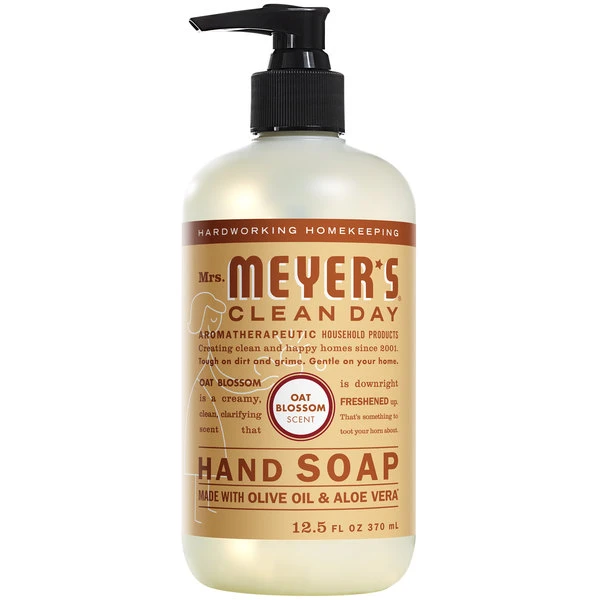 Mrs. Meyer's® Mrs. Meyer's Clean Day 313535 12.5 Oz. Oat Blossom Scented Hand Soap With Pump - 6/Case 3 Mrs. Meyer's® Mrs. Meyer's Clean Day 313535 12.5 Oz. Oat Blossom Scented Hand Soap With Pump - 6/Case