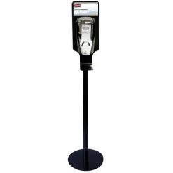 Rubbermaid FG750824 Autofoam Black Metal Hand Sanitizer Station Stand