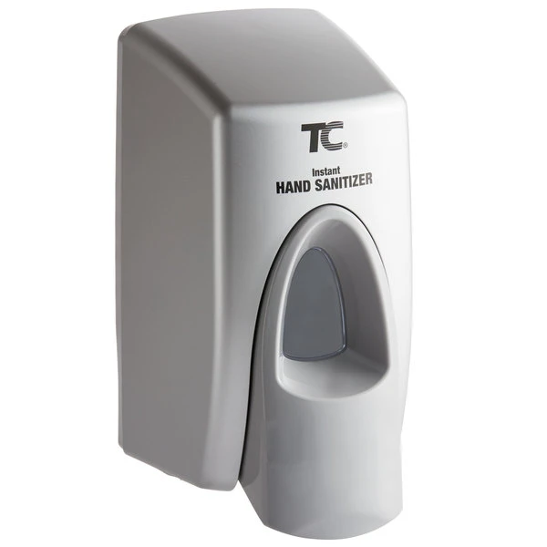 Rubbermaid FG750176 400 ML Metallic Gray Manual Spray Soap Dispenser 4 Rubbermaid FG750176 400 ML Metallic Gray Manual Spray Soap Dispenser - Image 2