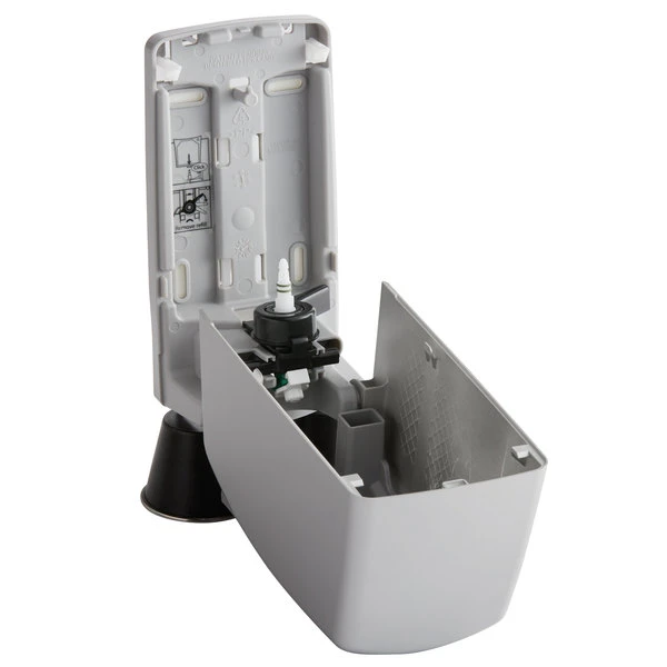 Rubbermaid FG750176 400 ML Metallic Gray Manual Spray Soap Dispenser 6 Rubbermaid FG750176 400 ML Metallic Gray Manual Spray Soap Dispenser - Image 4