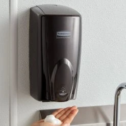 Rubbermaid FG750127 Autofoam 1100 ML Black / Black Pearl Automatic Hands-Free Soap Dispenser