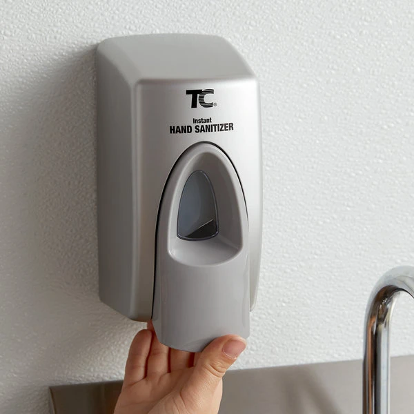 Rubbermaid FG750176 400 ML Metallic Gray Manual Spray Soap Dispenser 3 Rubbermaid FG750176 400 ML Metallic Gray Manual Spray Soap Dispenser