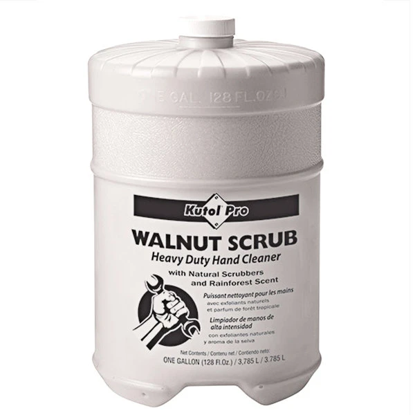 Kutol Pro 4707 Walnut Scrub Rainforest Scented Heavy-Duty Hand Cleaner With Natural Scrubbers Flat Top 1 Gallon Container - 4/Case 3 Kutol Pro 4707 Walnut Scrub Rainforest Scented Heavy-Duty Hand Cleaner With Natural Scrubbers Flat Top 1 Gallon Container - 4/Case
