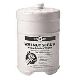 Kutol Pro 4707 Walnut Scrub Rainforest Scented Heavy-Duty Hand Cleaner With Natural Scrubbers Flat Top 1 Gallon Container