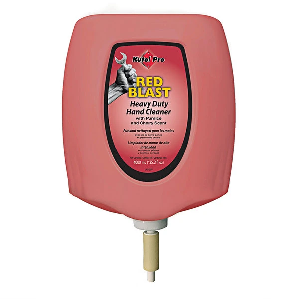 Kutol Pro 7768 Red Blast Cherry Scented Heavy-Duty Hand Cleaner With Pumice 4000 ML / 4 L Cartridge For Kutol DuraView Dispensers - 2/Case 3 Kutol Pro 7768 Red Blast Cherry Scented Heavy-Duty Hand Cleaner With Pumice 4000 ML / 4 L Cartridge For Kutol DuraView Dispensers - 2/Case