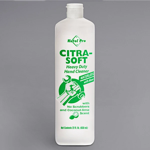 Kutol Pro 2384 Citra-Soft Coconut-Lime Scented Heavy-Duty Waterless Hand Cleaner 22 Oz. Squeeze Bottle 3 Kutol Pro 2384 Citra-Soft Coconut-Lime Scented Heavy-Duty Waterless Hand Cleaner 22 Oz. Squeeze Bottle