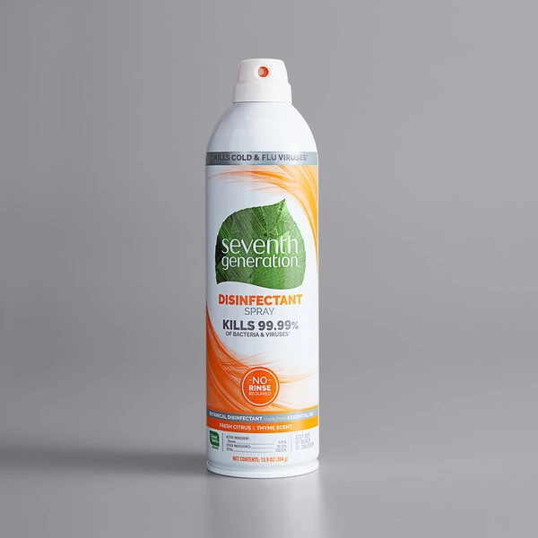 Seventh Generation 22980 13.9 Oz. Fresh Citrus And Thyme Disinfectant Spray 3 Seventh Generation 22980 13.9 Oz. Fresh Citrus And Thyme Disinfectant Spray