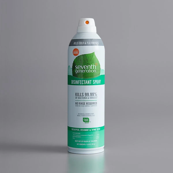 Seventh Generation 22981 13.9 Oz. Eucalyptus, Spearmint, And Thyme Disinfectant Spray - 8/Case 3 Seventh Generation 22981 13.9 Oz. Eucalyptus, Spearmint, And Thyme Disinfectant Spray - 8/Case