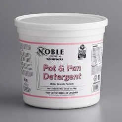 Noble Chemical QuikPacks 0.5 Oz. Pot & Pan Detergent Packs 90 Count Tub - 2/Case -Rubbermaid shop 1975109