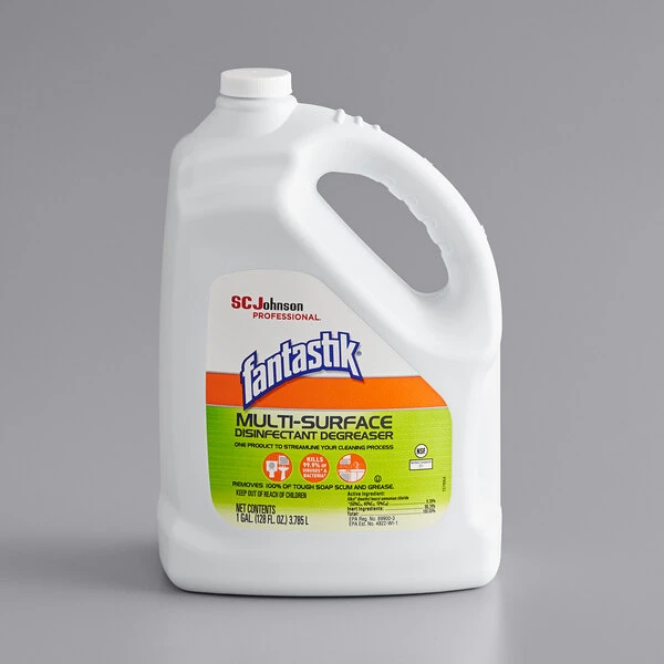 Fantastik® SC Johnson 311930 Fantastik® 1 Gallon / 128 Oz. Multi-Surface Disinfectant Degreaser - 4/Case 5 Fantastik® SC Johnson 311930 Fantastik® 1 Gallon / 128 Oz. Multi-Surface Disinfectant Degreaser - 4/Case - Image 3