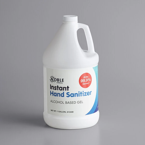 Noble Chemical 1 Gallon Alcohol Based Gel Instant Hand Sanitizer With Pump - 4/Case 4 Noble Chemical 1 Gallon Alcohol Based Gel Instant Hand Sanitizer With Pump - 4/Case - Image 2