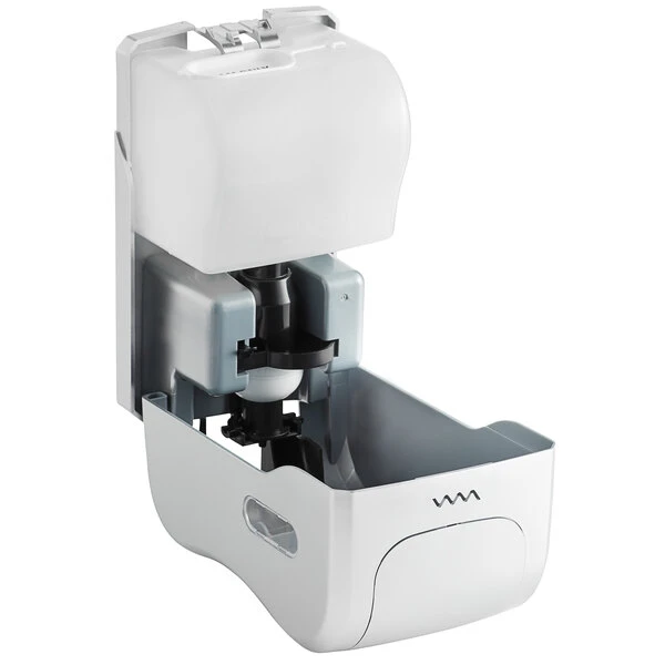 San Jamar SF970SS Summit Rely Silver Manual Foam Hand Soap And Sanitizer Dispenser - 5 3/16" X 4" X 8 7/8" 7 San Jamar SF970SS Summit Rely Silver Manual Foam Hand Soap And Sanitizer Dispenser - 5 3/16" X 4" X 8 7/8" - Image 5