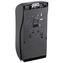 San Jamar SHF970BKSS Summit Rely Black Hybrid Automatic Foam Hand Soap And Sanitizer Dispenser - 5 1/2" X 4" X 12" -Rubbermaid shop 2123498