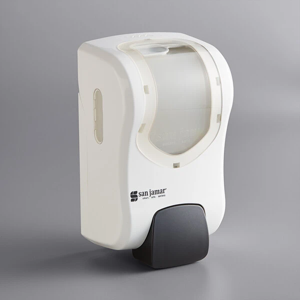 San Jamar SF970WHCL Summit Rely White Manual Foam Hand Soap And Sanitizer Dispenser - 5 3/16" X 4" X 8 7/8" 3 San Jamar SF970WHCL Summit Rely White Manual Foam Hand Soap And Sanitizer Dispenser - 5 3/16" X 4" X 8 7/8"