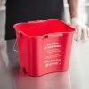 San Jamar KPP256RD 8 Qt. Red Sanitizing Kleen-Pail Pro Bucket -Rubbermaid shop 2130589