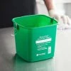 San Jamar KP196KCGN 6 Qt. Green Cleaning Kleen-Color Pail 2 San Jamar KP196KCGN 6 Qt. Green Cleaning Kleen-Color Pail -Rubbermaid shop 2130622