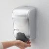 San Jamar SF970SS Summit Rely Silver Manual Foam Hand Soap And Sanitizer Dispenser - 5 3/16" X 4" X 8 7/8" -Rubbermaid shop 2133733