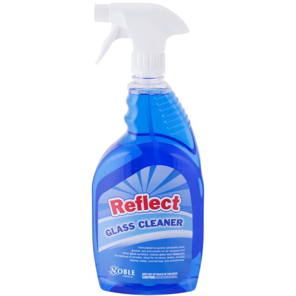 Noble Chemical 1 Qt. / 32 Oz. Reflect Glass / Multi-Surface Cleaner - 12/Case 4 Noble Chemical 1 Qt. / 32 Oz. Reflect Glass / Multi-Surface Cleaner - 12/Case - Image 2