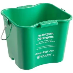 San Jamar KPP256GN 8 Qt. Green Cleaning Kleen-Pail Pro Bucket -Rubbermaid shop 2136026