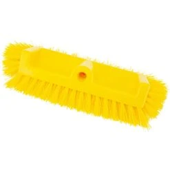 Carlisle 40422EC04 Sparta Spectrum 10" Hi-Lo Floor Scrub Brush With End Bristles