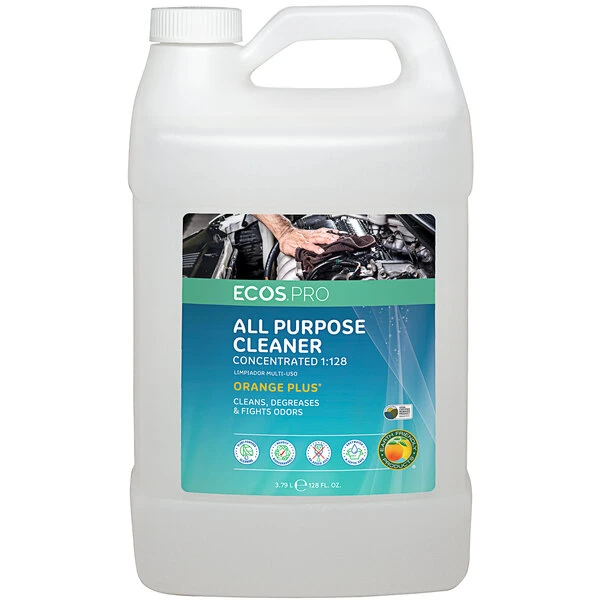 ECOS PL9748/04 Pro 1 Gallon Orange Plus Scented All-Purpose Cleaner And Degreaser - 4/Case 3 ECOS PL9748/04 Pro 1 Gallon Orange Plus Scented All-Purpose Cleaner And Degreaser - 4/Case