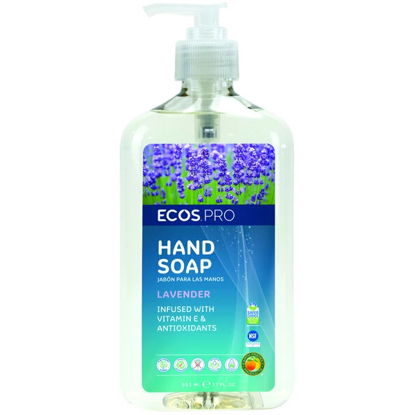 ECOS PL9665/6 Pro 17 Oz. Lavender Scented Hand Soap - 6/Case 3 ECOS PL9665/6 Pro 17 Oz. Lavender Scented Hand Soap - 6/Case
