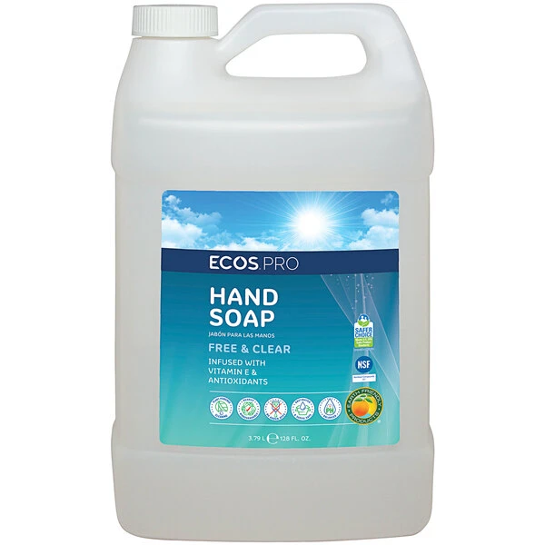 ECOS PL9663/04 Pro 1 Gallon Free And Clear Hand Soap - 4/Case 3 ECOS PL9663/04 Pro 1 Gallon Free And Clear Hand Soap - 4/Case