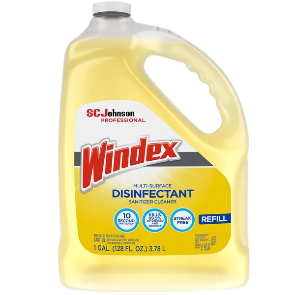 SC Johnson Windex® 682265 1 Gallon Multi-Surface Disinfectant / Sanitizer 3 SC Johnson Windex® 682265 1 Gallon Multi-Surface Disinfectant / Sanitizer