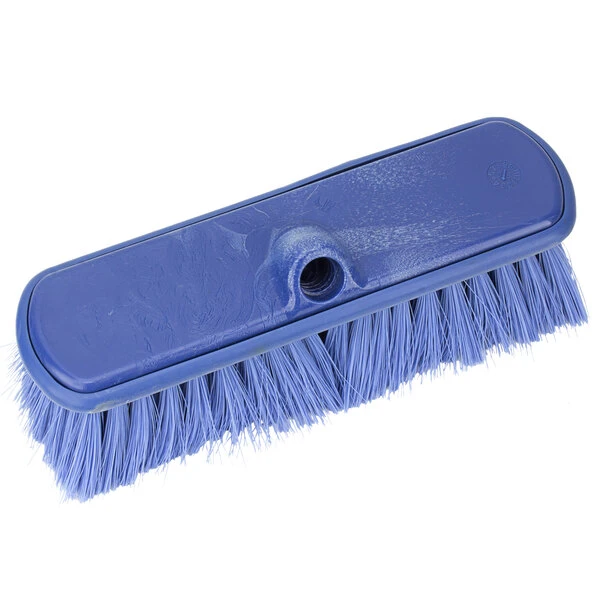 Carlisle 40050EC14 Sparta Flo Thru 9 1/2" Blue Flagged Vehicle And Wall Cleaning Brush 3 Carlisle 40050EC14 Sparta Flo Thru 9 1/2" Blue Flagged Vehicle And Wall Cleaning Brush