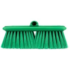 Carlisle 40050EC09 Sparta Flo Thru 9 1/2" Green Flagged Vehicle And Wall Cleaning Brush -Rubbermaid shop 2177803